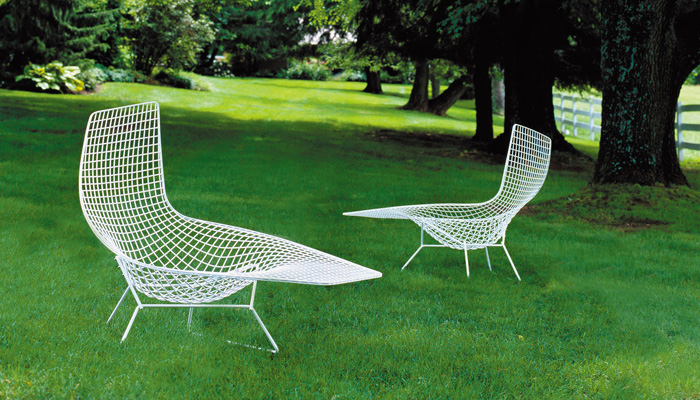 Bertoia Asymmetric Chaise